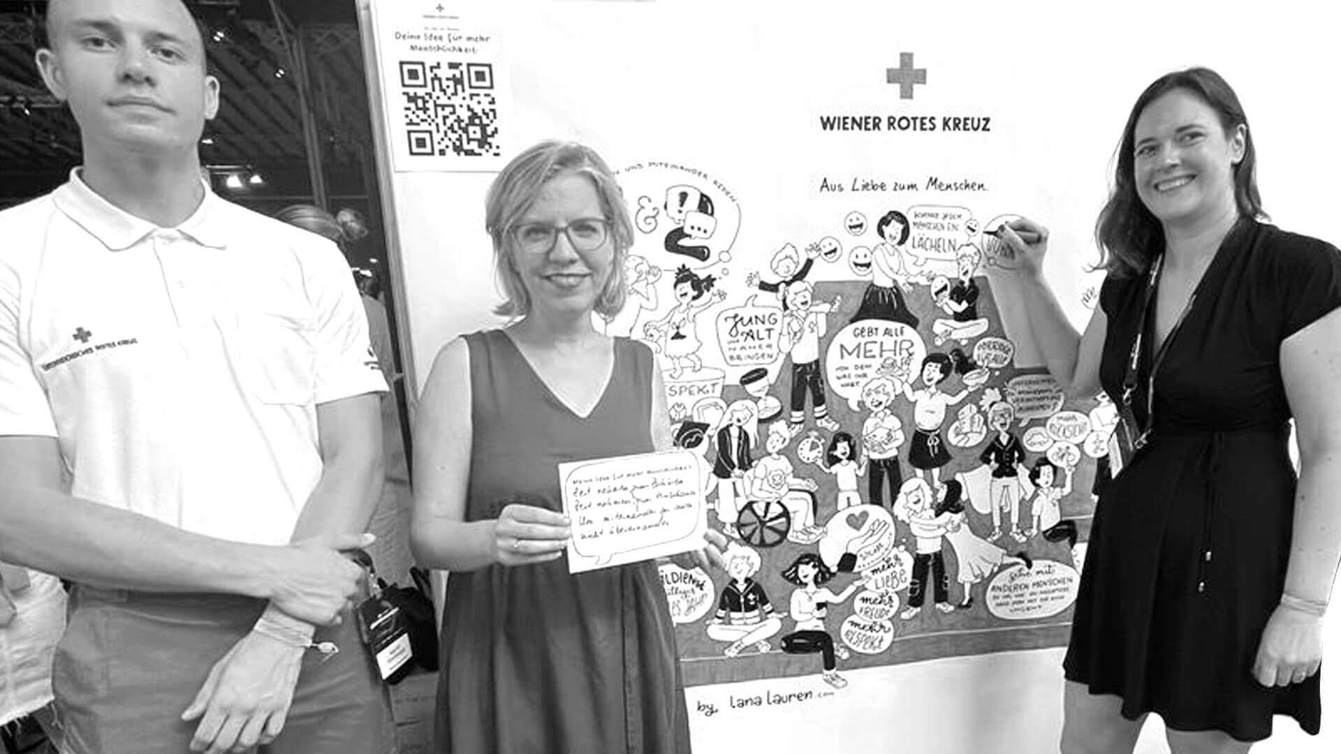 Analog Graphic Recording for the Red Cross at the 4 Game Changers Festival
