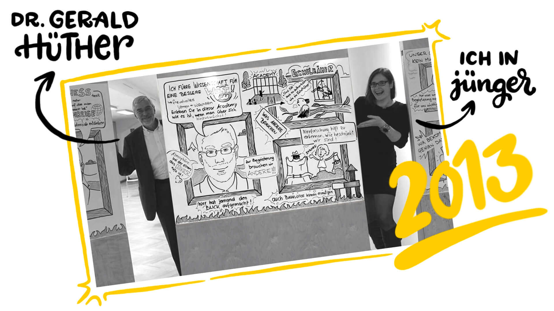 2013 - my first big graphic recording with Dr. Gerald Hüther