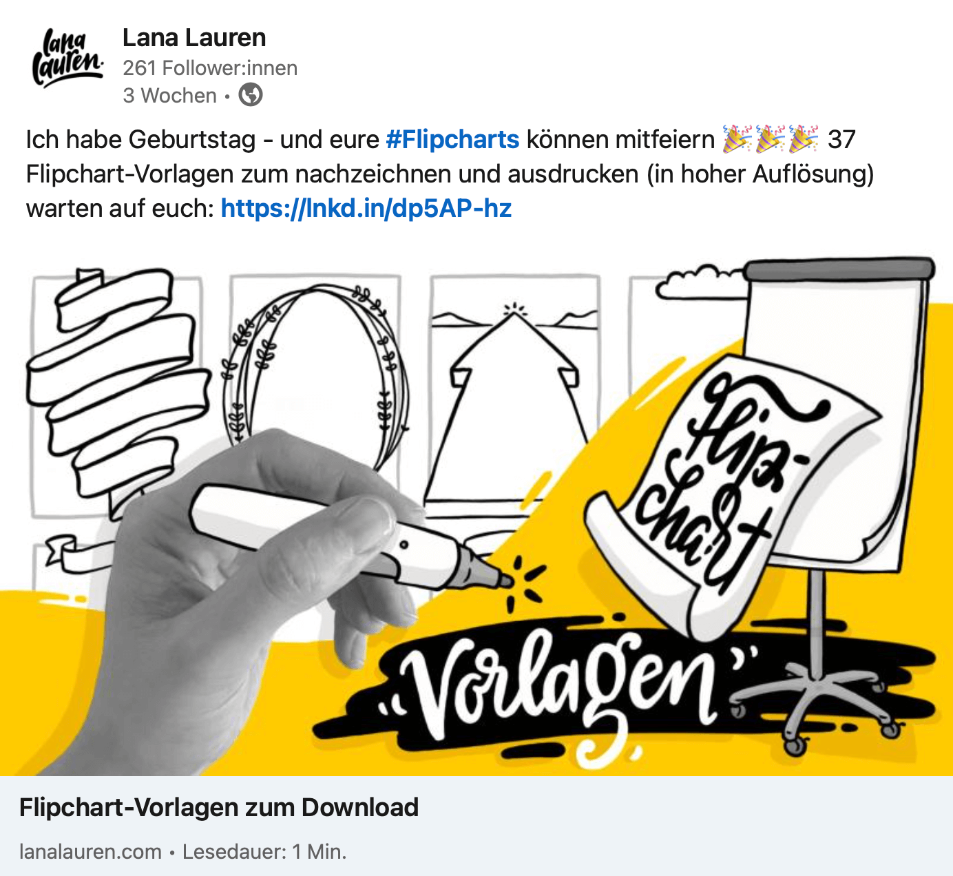 LinkedIn posting for my birthday on March 23, 2023